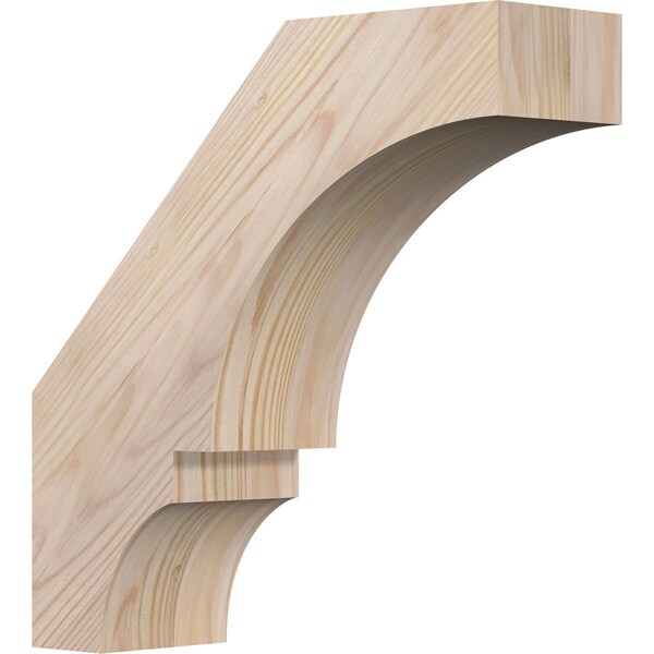 Ekena Millwork 3 1/2"W x 12"D x 12"H Balboa Smooth Knee Brace, Douglas Fir BRC04X12X12BOA00SDF - main